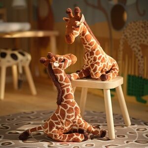 🦒GIRAFFE🦒 Giraffe Plush Toy Giraffe Stuffy Zoo Animal Brown Cream Sandlopare